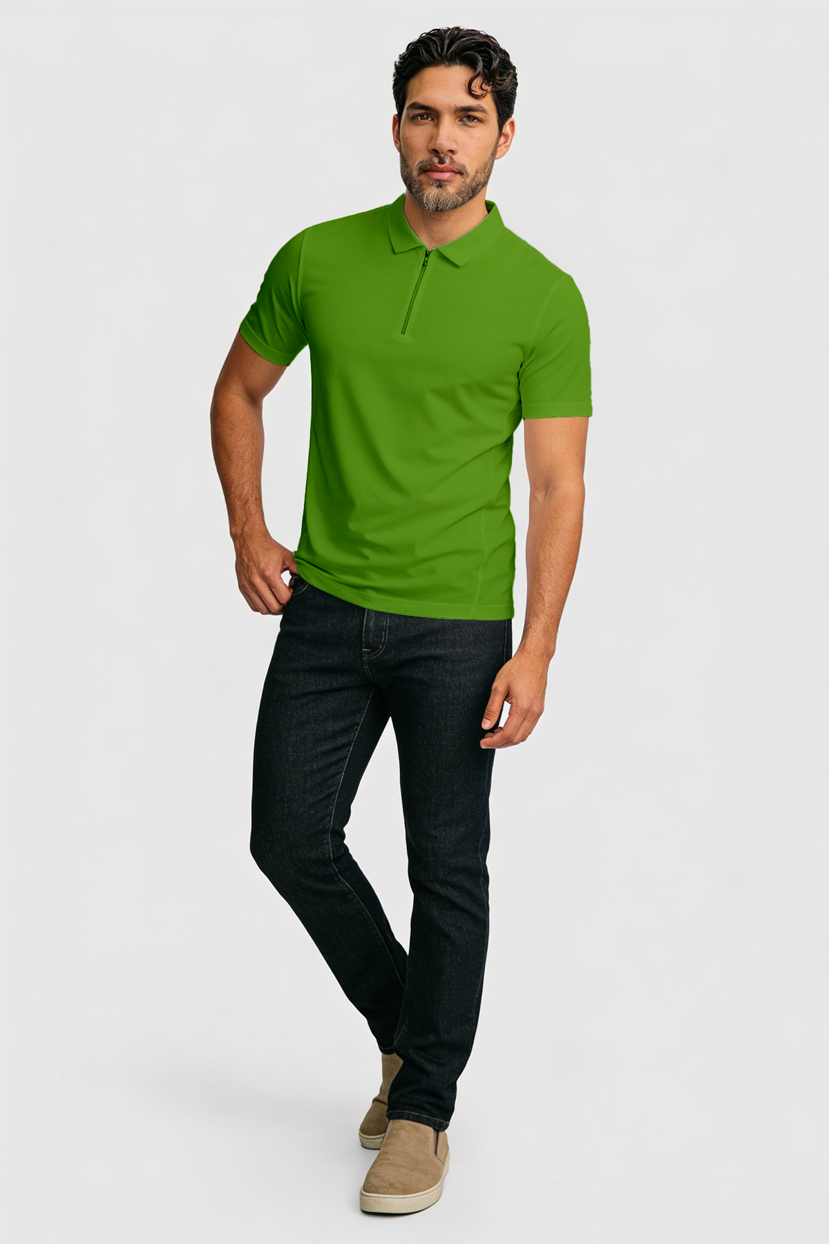 Camisa Dry Fit Tipo Columbia (Zipper al Cuello)