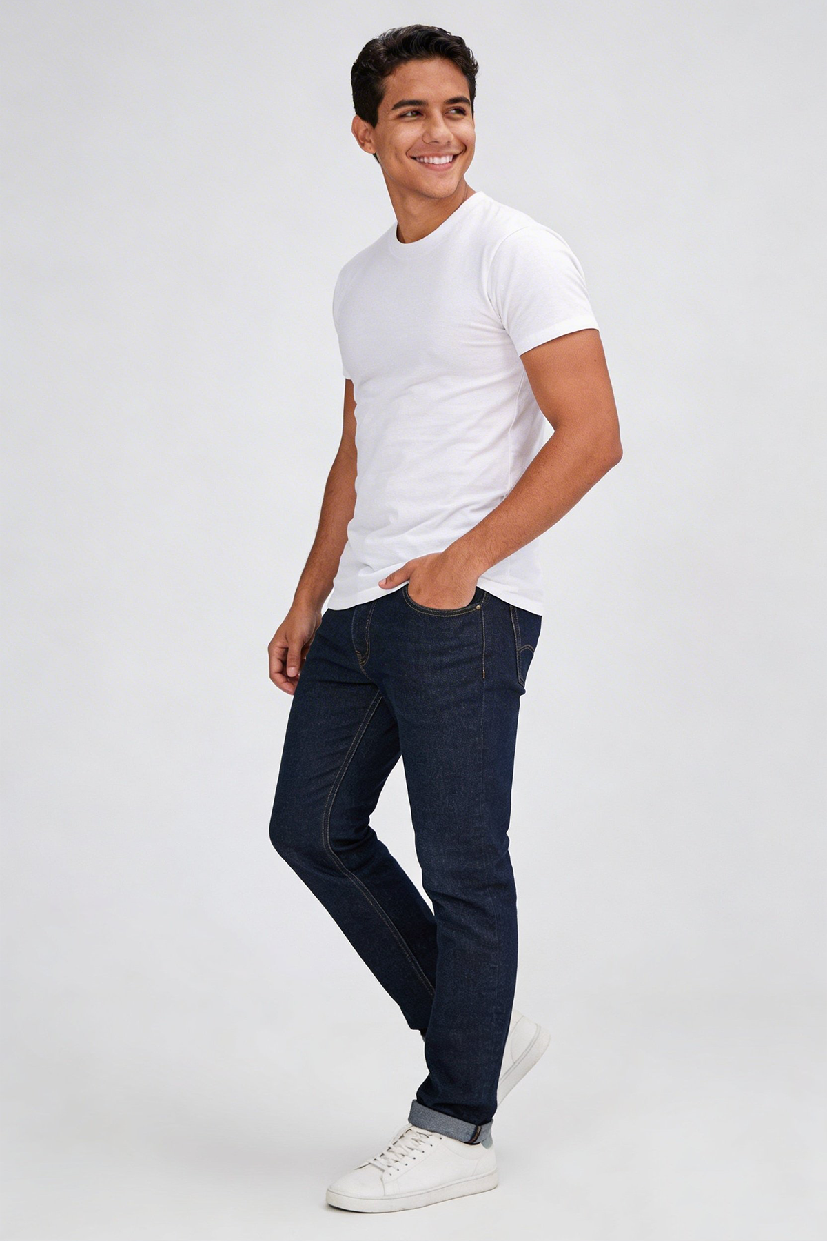 Camiseta Crewneck Hombre