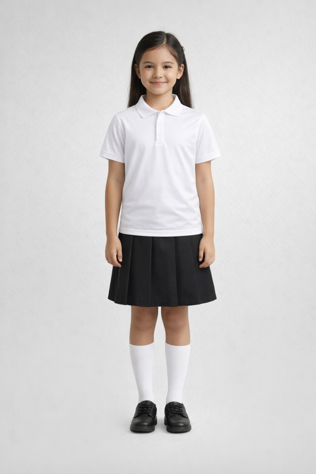 Camisa Escolar Poliéster Niña